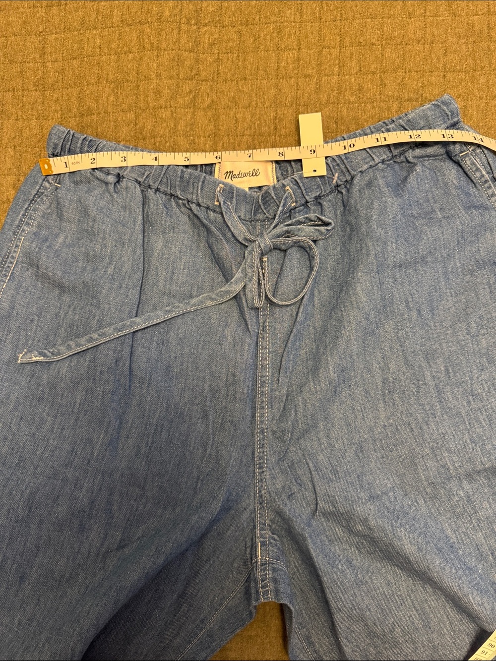 nwt Madewell pull-on jean in cotton linen - Picture 7 of 9